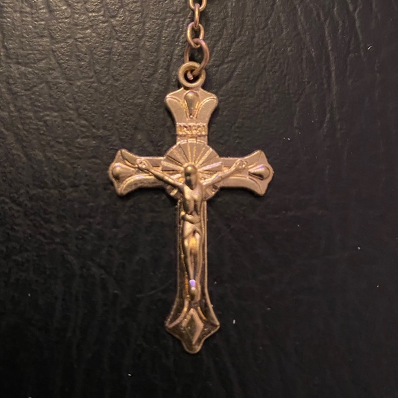 Pearl Rosary Gold NEW - Picture 4 of 7